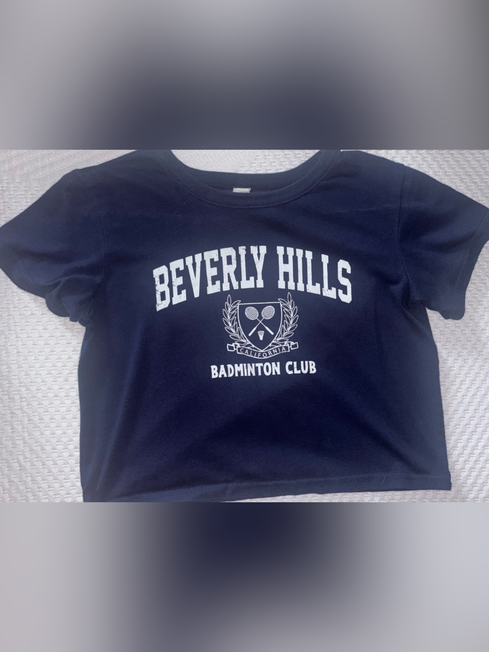 Beverly Hills Badminton Club Kids Navy Tee